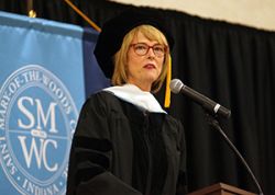 Suzanne Crouch give commencement address