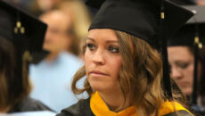 Student at commencement