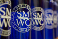 Row of bottles with SMWC logo