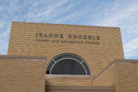 Front of the Jeanne Knoerle Sports and Recreation Center