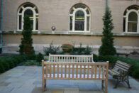 Benches in the Guerin Courtyard