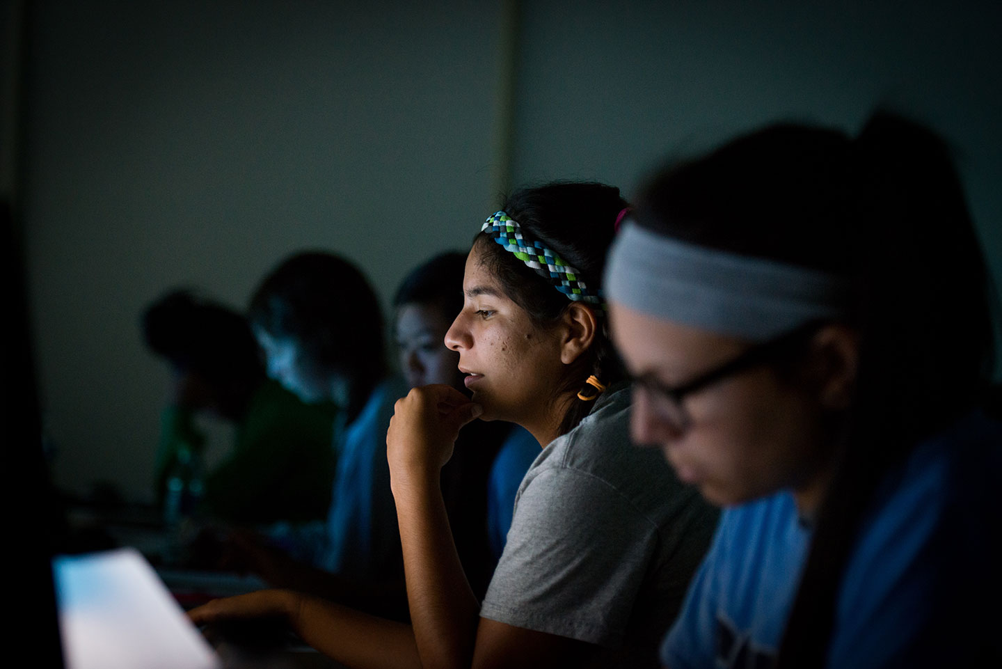 Students in class