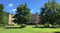 Le Fer Hall with Blue Sky