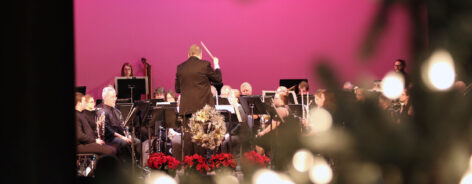 The concert band Christmas concert