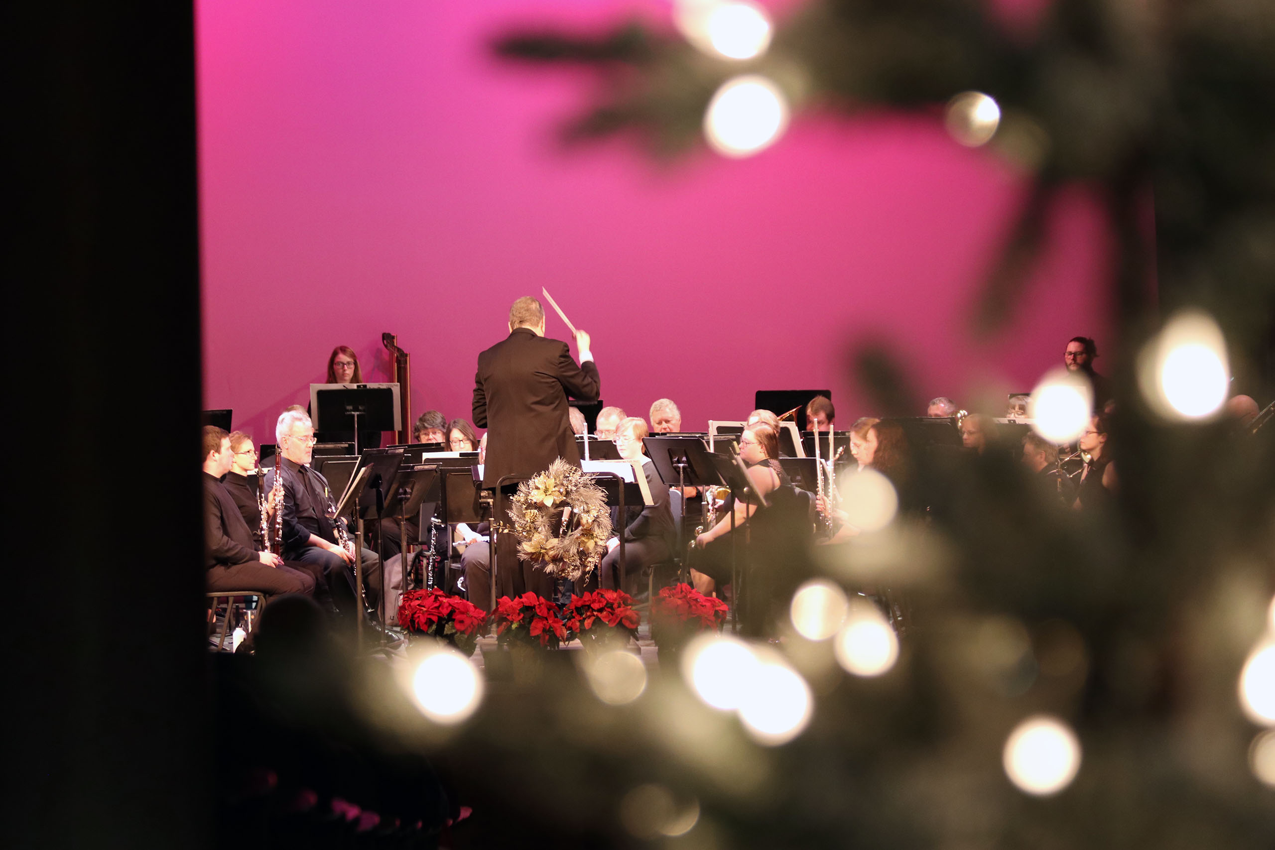 The concert band Christmas concert