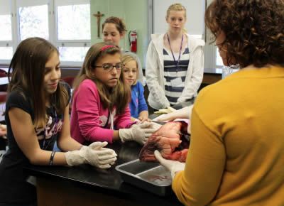 students in STEM workshop