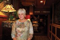 Diane Richards standing in Stables Steakhouse