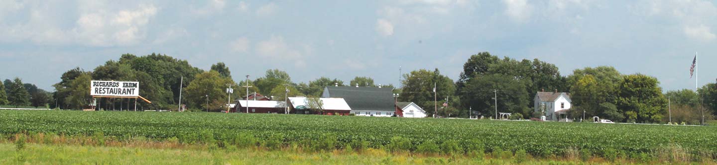Wide shot of Richard's Farm