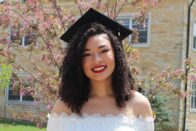 Jordyn Lloyd at the 2018 spring commencement