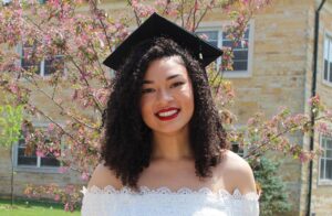 Jordyn Lloyd at the 2018 spring commencement