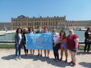 Monica Baez-Holley, Ph.D., associate professor of French and Spanish, led a group of eight participants on a nine-day visit to France.