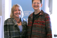 President King and Sister Dawn stand together at the announcement