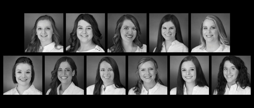 Portraits of the 2018 undergraduate Nursing class.