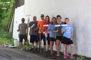 The volunteer painting group