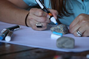 Alum painting rock