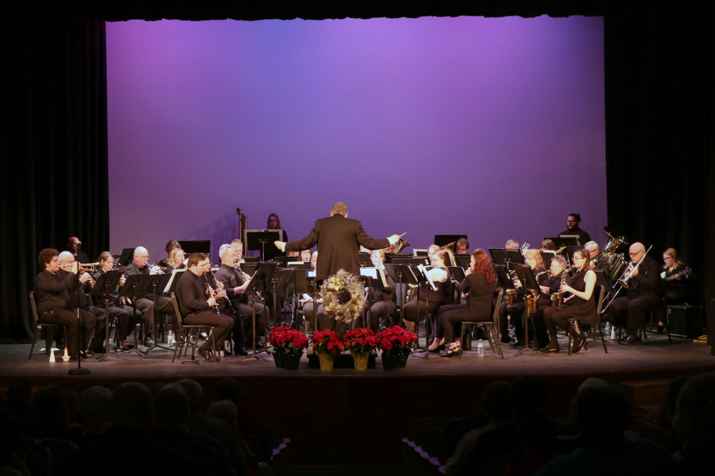 John McIntyre directing the band