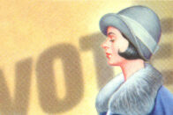 Illustration commemorating the 19th amendment