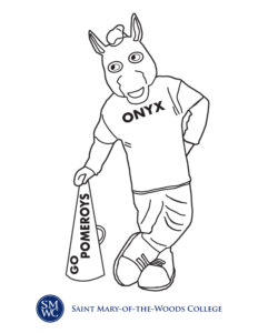 Preview of Onyx mascot coloring page