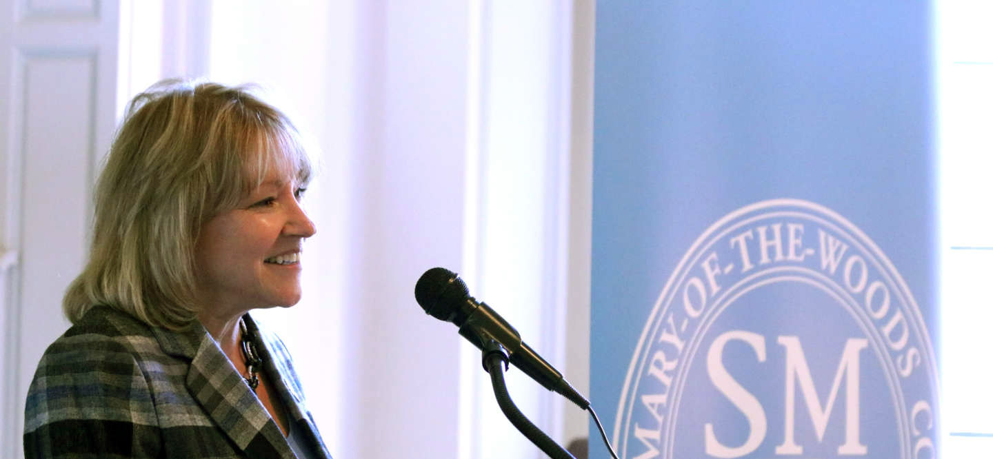 President King giving a speech