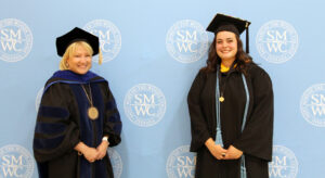 President King and Mauk with the award