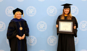 President King and Wendel with the award