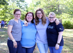 Students and alums together at Homecoming 2019