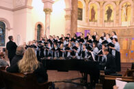 SMWC College Chorale performing at the Christmas concert