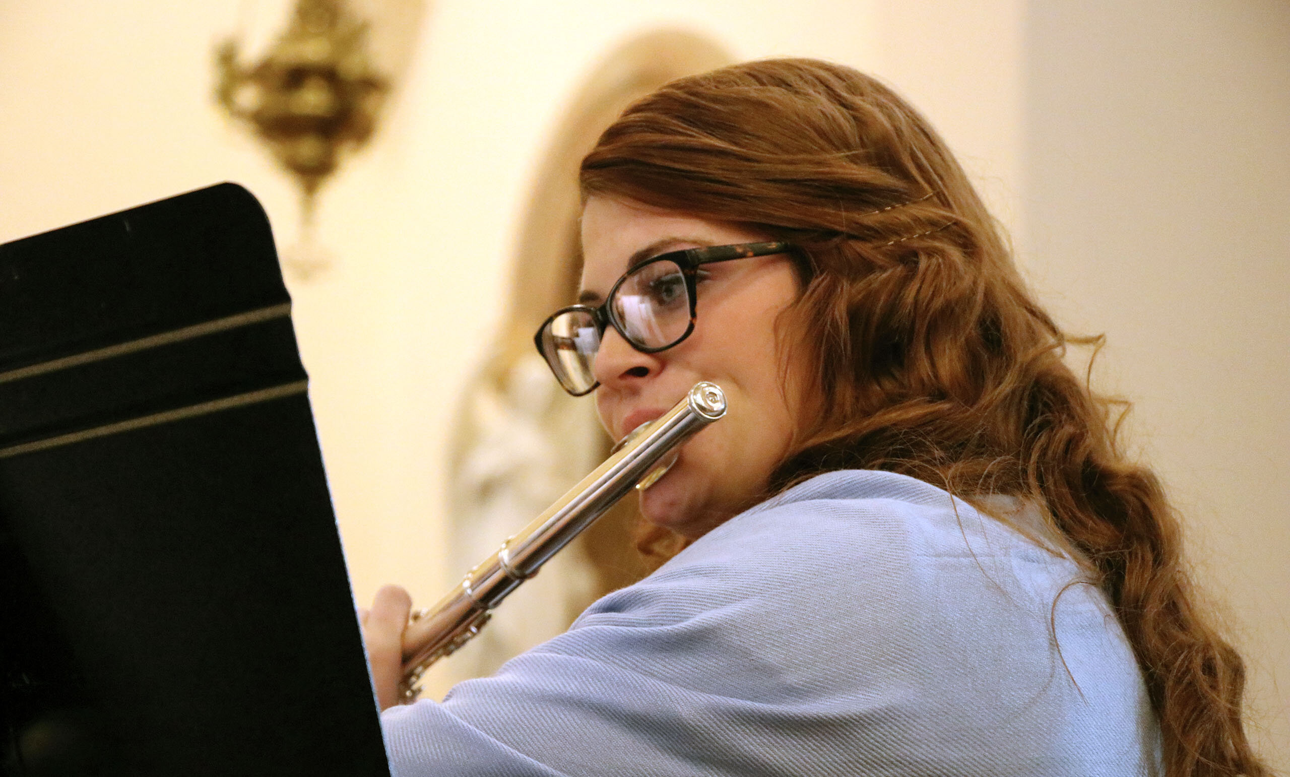 A flute player