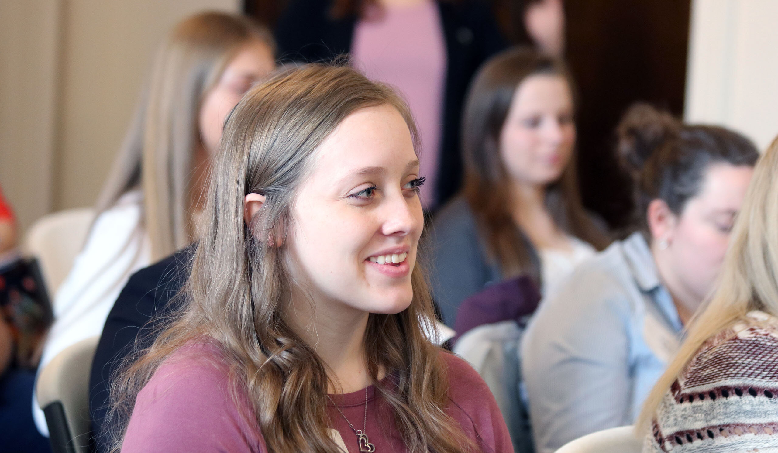 Students listening in Behavioral Sciences class