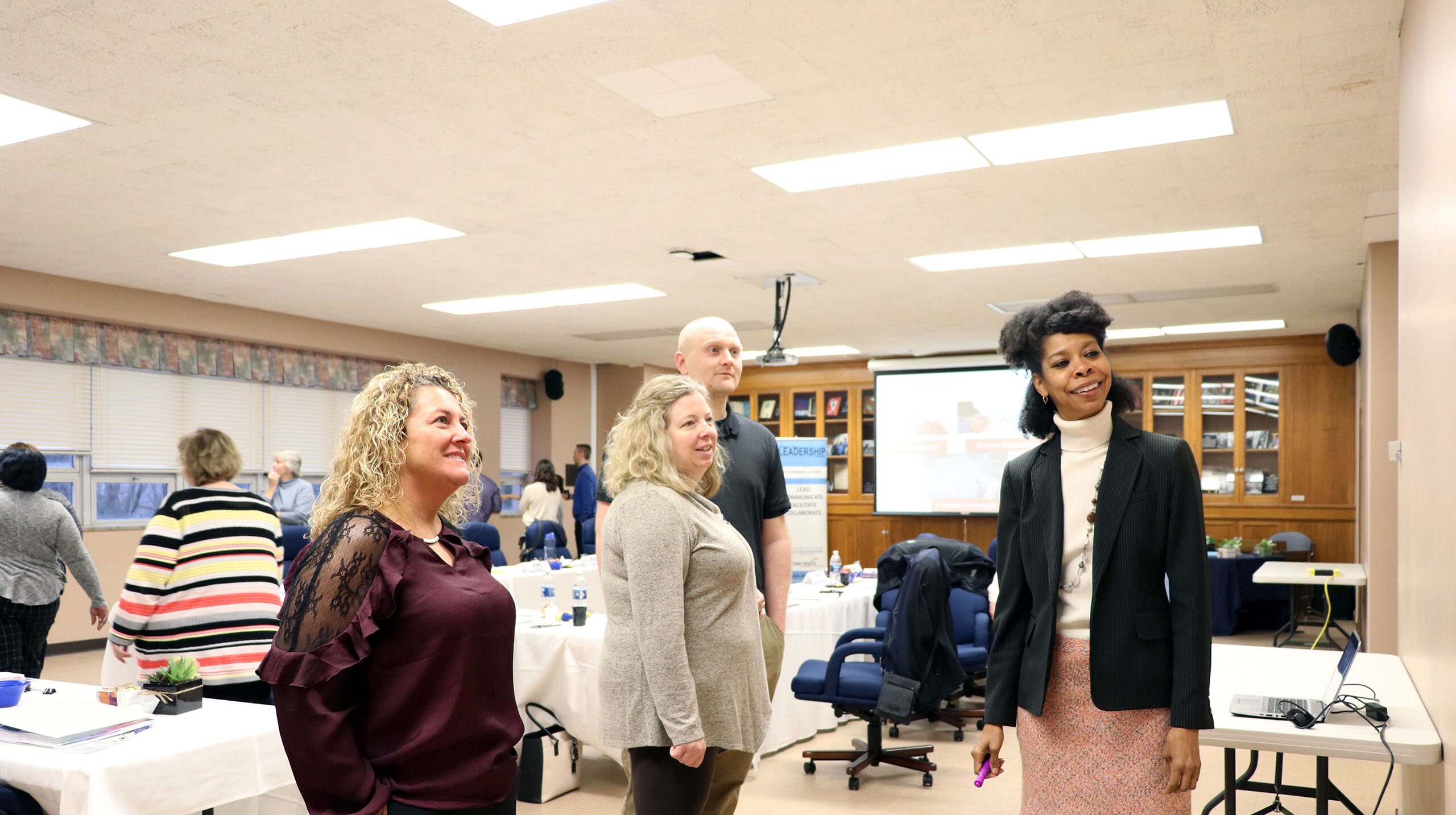 Group of WVLI participants working on group project