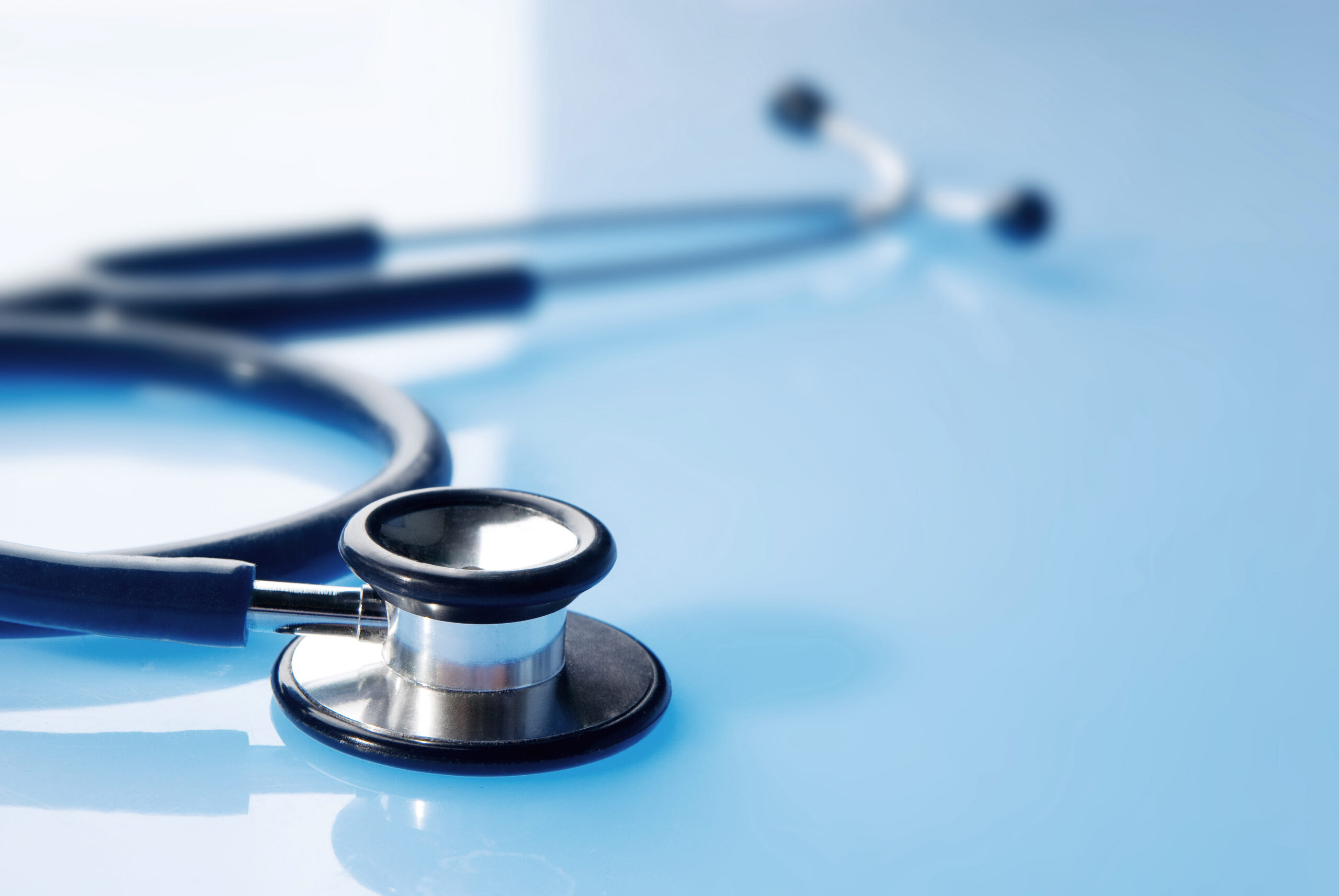 Closeup of stethoscope
