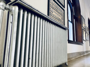 A steam radiator in Guerin Hall