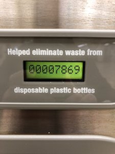 The count of bottles saved at a filling station