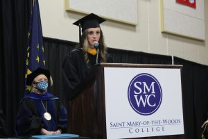 Kathryn Kraft at podium