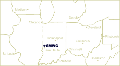 Regional map marking SMWC