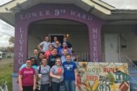 Students at a museum in New Orleans