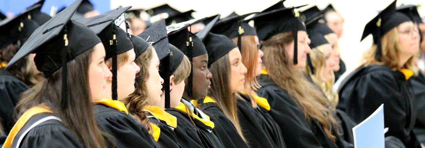 commencement 2017 - graduates seated
