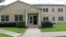 A view of the front door at the SMWC guest house.